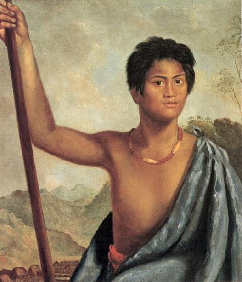 Robert Dampier 'Karaikapa, a Native of the Sandwich Islands' oil painting image